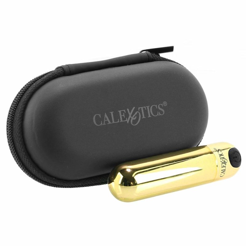 Vibrators | Rechargeable Hideaway Bullet Vibe In Gold Vibrators CalExotics