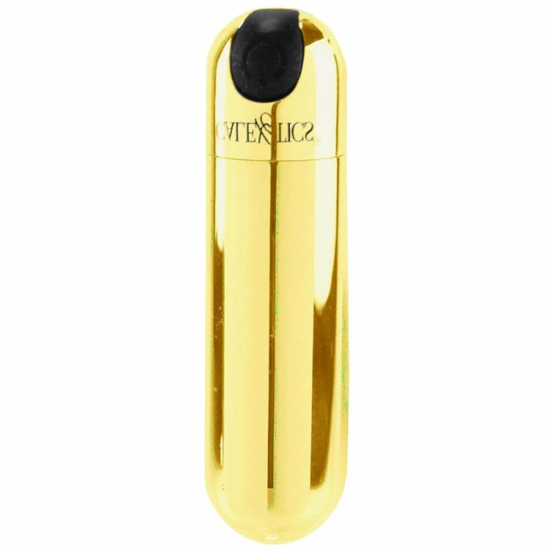 Vibrators | Rechargeable Hideaway Bullet Vibe In Gold Vibrators CalExotics