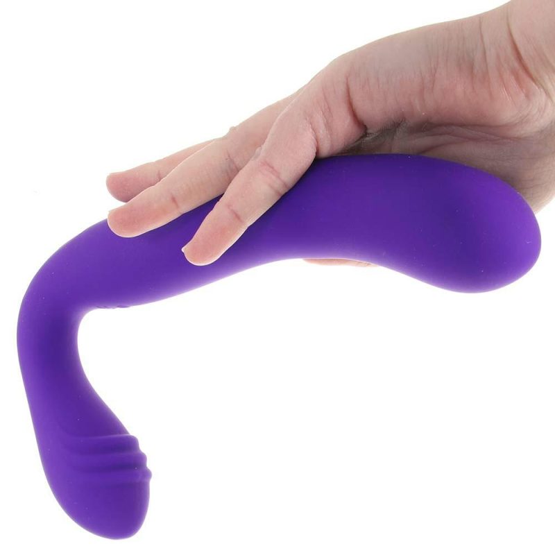 Vibrators | Rechargeable Love Rider Strapless Strap-On In Purple Dildos CalExotics