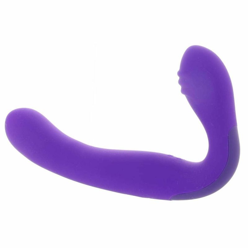 Vibrators | Rechargeable Love Rider Strapless Strap-On In Purple Dildos CalExotics