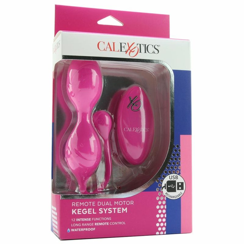 Vibrators | Remote Dual Motor Kegel System In Pink Vibrators CalExotics