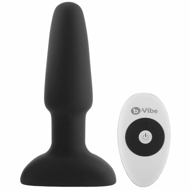 Vibrators | Remote Silicone Rimming 2 Plug In Black Anal Sex Toys Anal Sex Toys