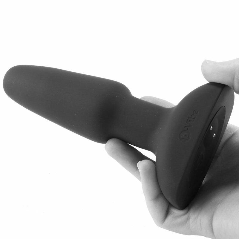 Vibrators | Remote Silicone Rimming 2 Plug In Black Anal Sex Toys Anal Sex Toys