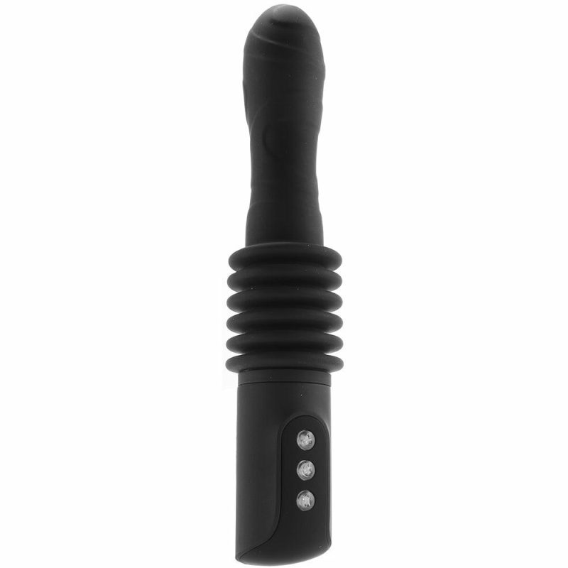 Vibrators | Renegade Deep Stroker Thrusting Wand In Black Vibrators Black