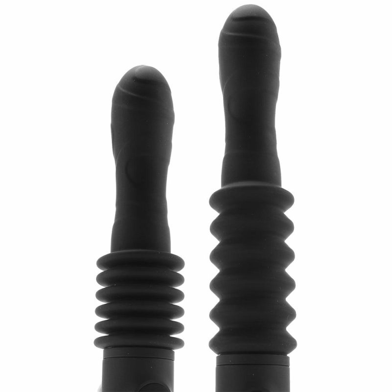 Vibrators | Renegade Deep Stroker Thrusting Wand In Black Vibrators Black