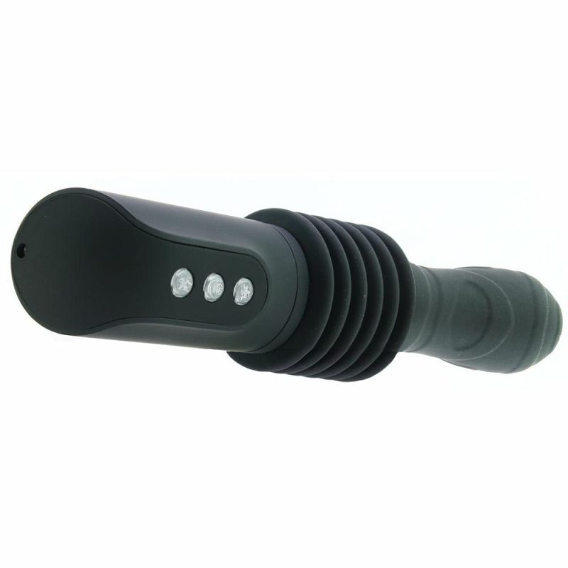 Vibrators | Renegade Deep Stroker Thrusting Wand In Black Vibrators Black