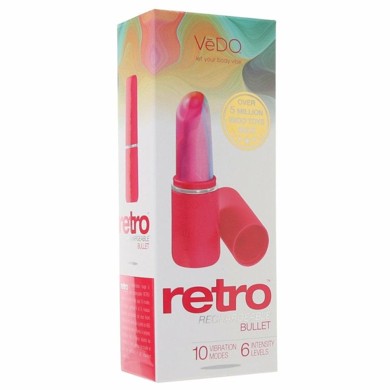 Vibrators | Retro Rechargeable Bullet Vibe In Pink Vibrators Pink