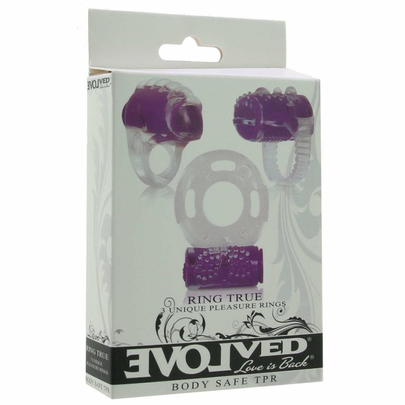 Vibrators | Ring True Pleasure Set In Purple Vibrators Evolved Novelties