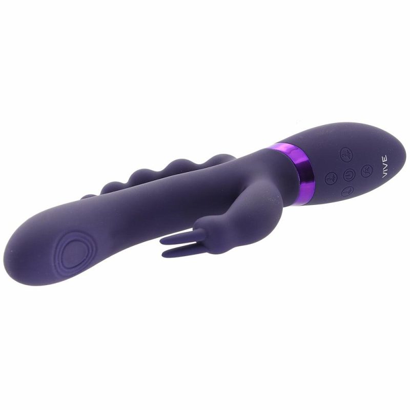 Vibrators | Rini Pulse Double Penetration Rabbit Vibe In Purple Vibrators Purple