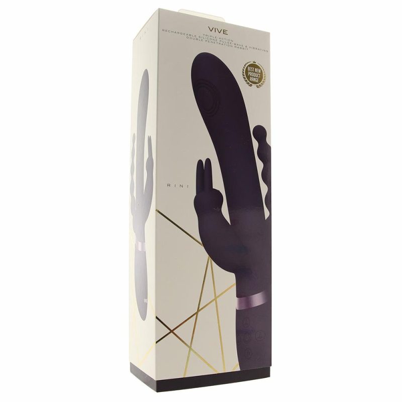 Vibrators | Rini Pulse Double Penetration Rabbit Vibe In Purple Vibrators Purple