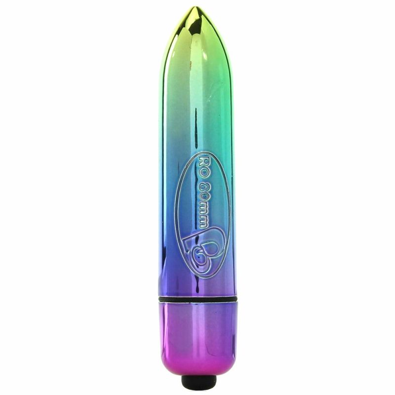 Vibrators | Ro-80Mm 7 Speed Rainbow Bullet Vibe Vibrators Blue, Gold, Green, Pink, Purple, Teal, Yellow