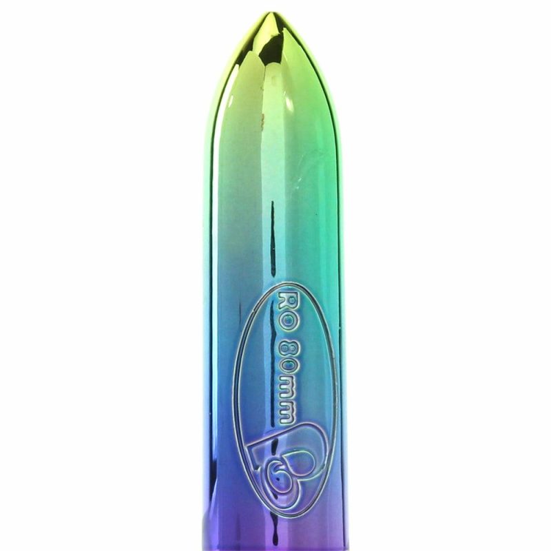 Vibrators | Ro-80Mm 7 Speed Rainbow Bullet Vibe Vibrators Blue, Gold, Green, Pink, Purple, Teal, Yellow