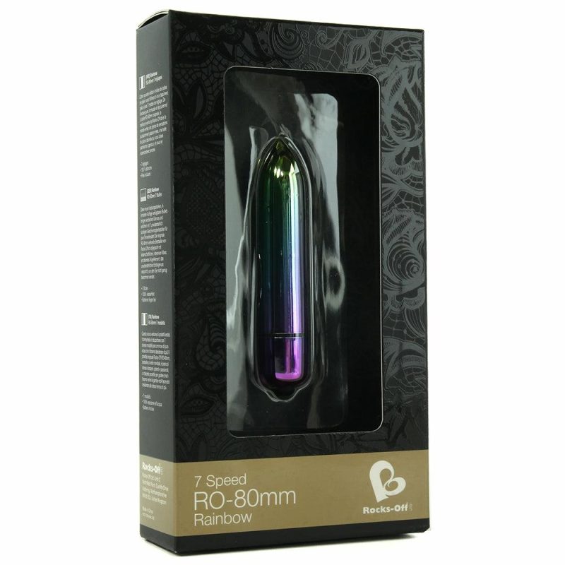 Vibrators | Ro-80Mm 7 Speed Rainbow Bullet Vibe Vibrators Blue, Gold, Green, Pink, Purple, Teal, Yellow