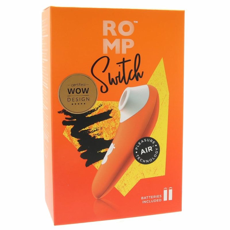 Vibrators | Romp Switch Pleasure Air Clitoral Stimulator Vibrators Orange