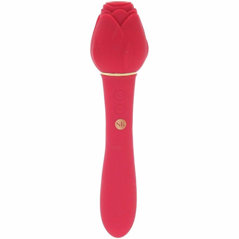 Vibrators | Rosegasm Twosome Dual Ended Suction Vibe Vibrators Red