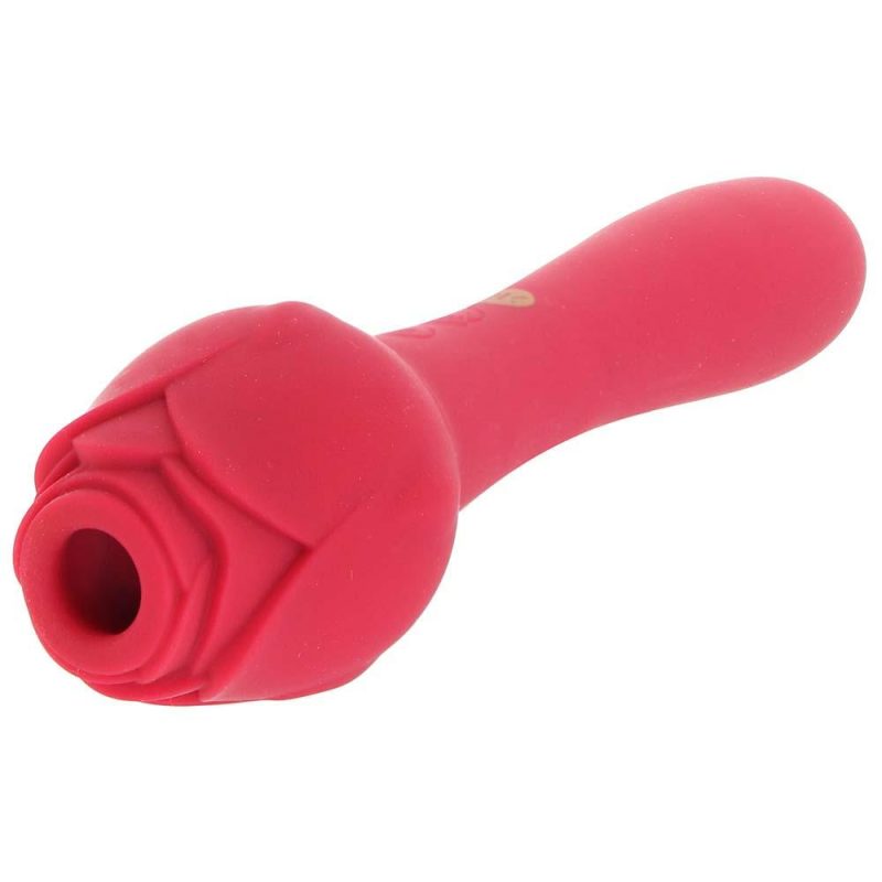 Vibrators | Rosegasm Twosome Dual Ended Suction Vibe Vibrators Red