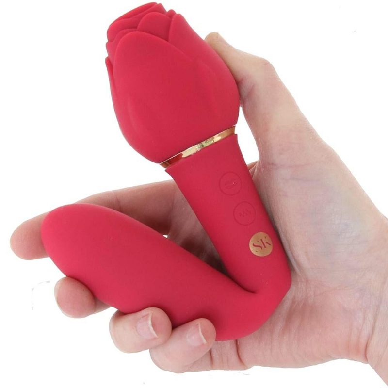 Vibrators | Rosegasm Twosome Dual Ended Suction Vibe Vibrators Red