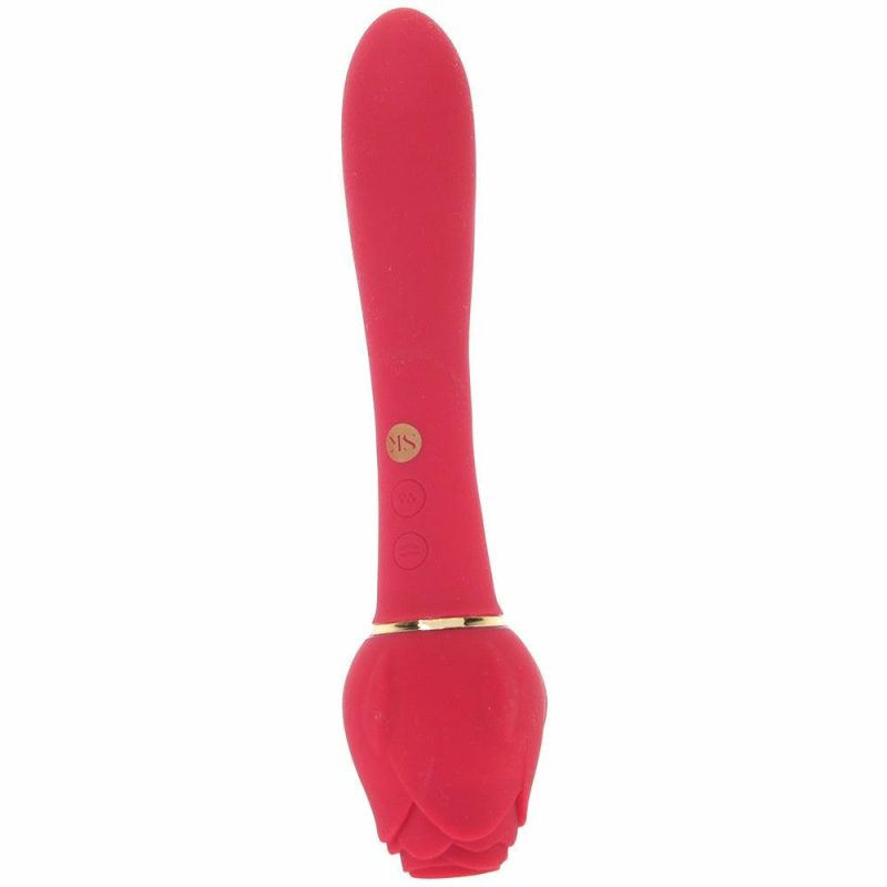 Vibrators | Rosegasm Twosome Dual Ended Suction Vibe Vibrators Red