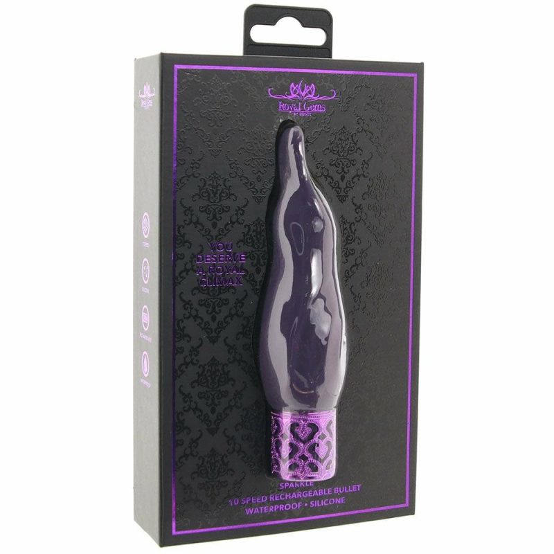 Vibrators | Royal Gems Sparkle Bullet Vibe In Purple Vibrators Purple