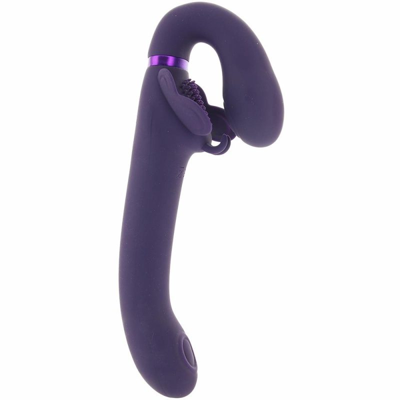 Vibrators | Satu Triple Action Pulse Wave Strapless Strap-On Dildos Dildos