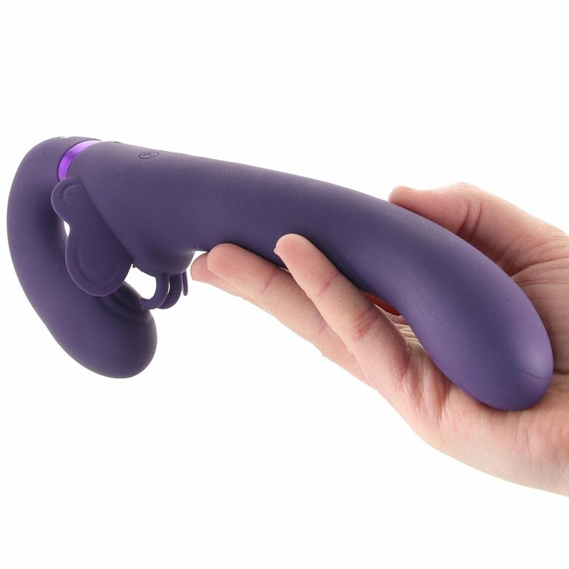 Vibrators | Satu Triple Action Pulse Wave Strapless Strap-On Dildos Dildos