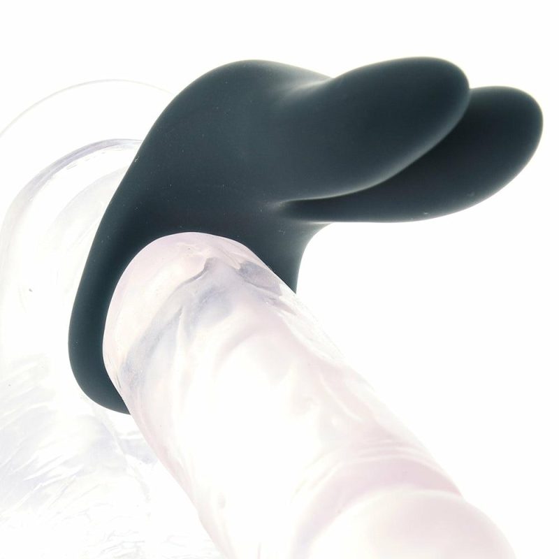 Vibrators | Sexy Bunny Vibrating C-Ring In Just Black Vibrators VeDO