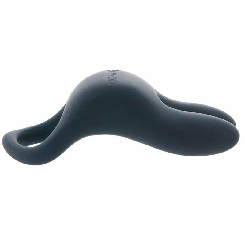 Vibrators | Sexy Bunny Vibrating C-Ring In Just Black Vibrators VeDO