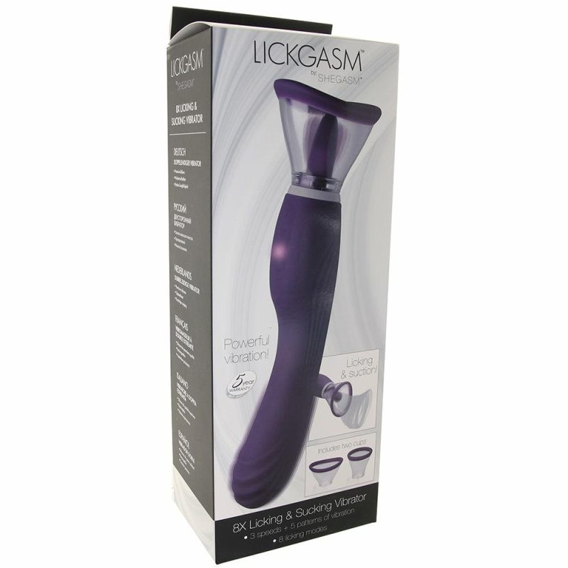 Vibrators | Shegasm Lickgasm Licking And Sucking Vibe Vibrators Purple