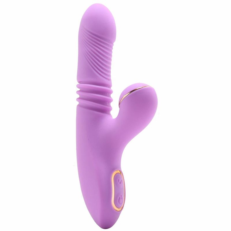 Vibrators | Shegasm Pro-Thrust Suction Rabbit In Pink Vibrators Purple