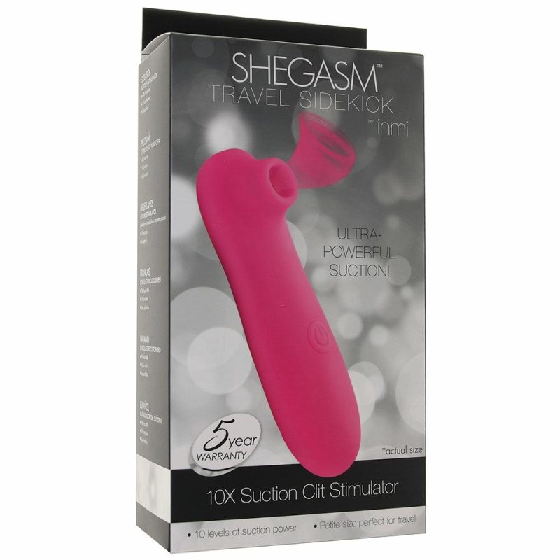 Vibrators | Shegasm Travel Sidekick 10X Suction Clit Stimulator Vibrators Pink