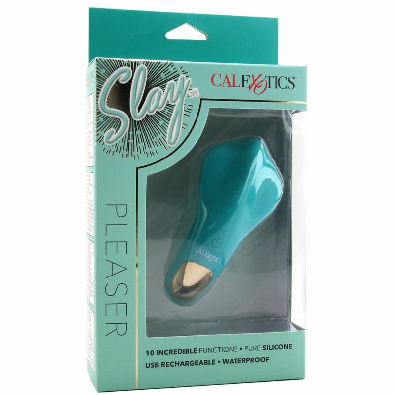 Vibrators | Slay Pleaser Clitoral Stimulator In Teal Vibrators CalExotics