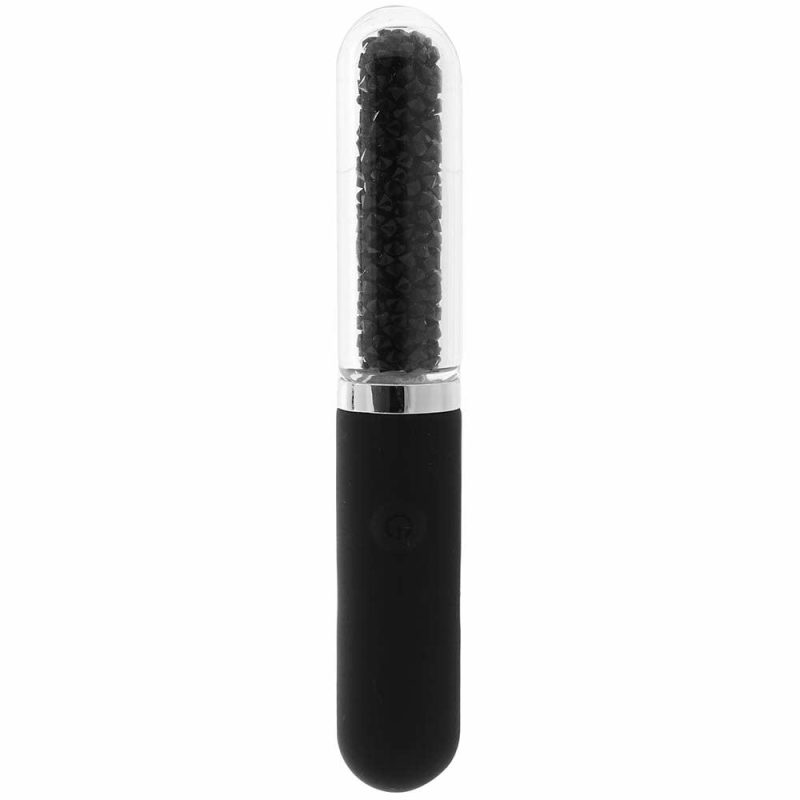 Vibrators | Stardust Posh Rechargeable Glass Vibe In Black Vibrators Black