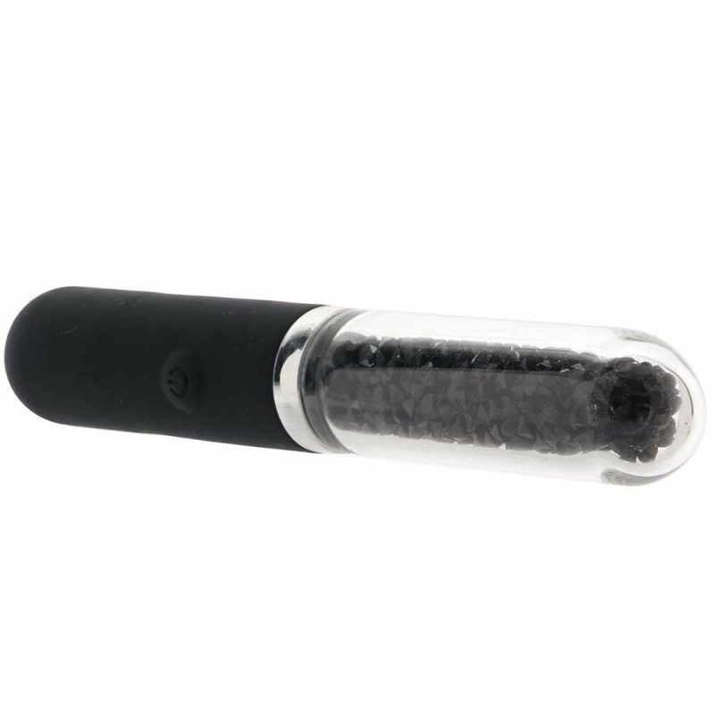 Vibrators | Stardust Posh Rechargeable Glass Vibe In Black Vibrators Black