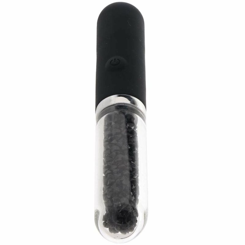 Vibrators | Stardust Posh Rechargeable Glass Vibe In Black Vibrators Black