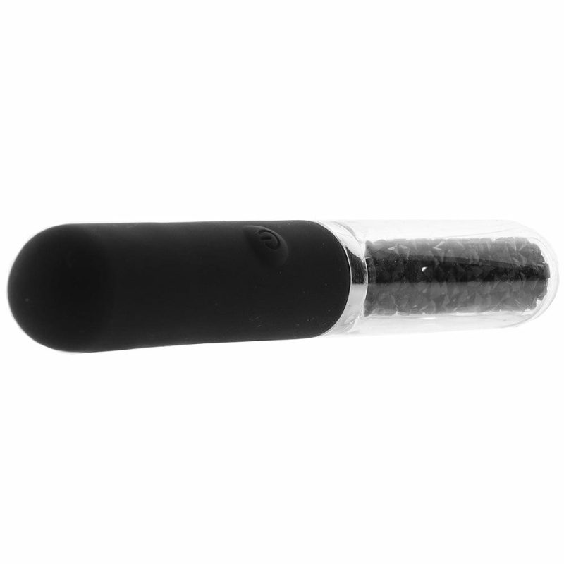 Vibrators | Stardust Posh Rechargeable Glass Vibe In Black Vibrators Black