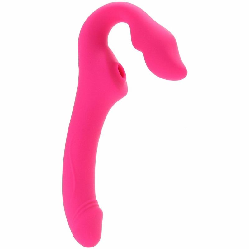 Vibrators | Strap U Mighty Licker Strapless Strap-On Vibe Vibrators Pink