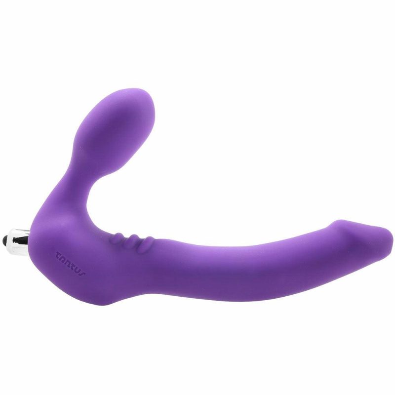 Vibrators | Strapless Original Double Vibrating Dildo In Violet Dildos Dildos