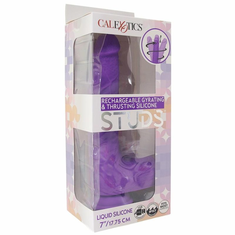 Vibrators | Studs Gyrating & Thrusting Vibe In Purple Vibrators CalExotics