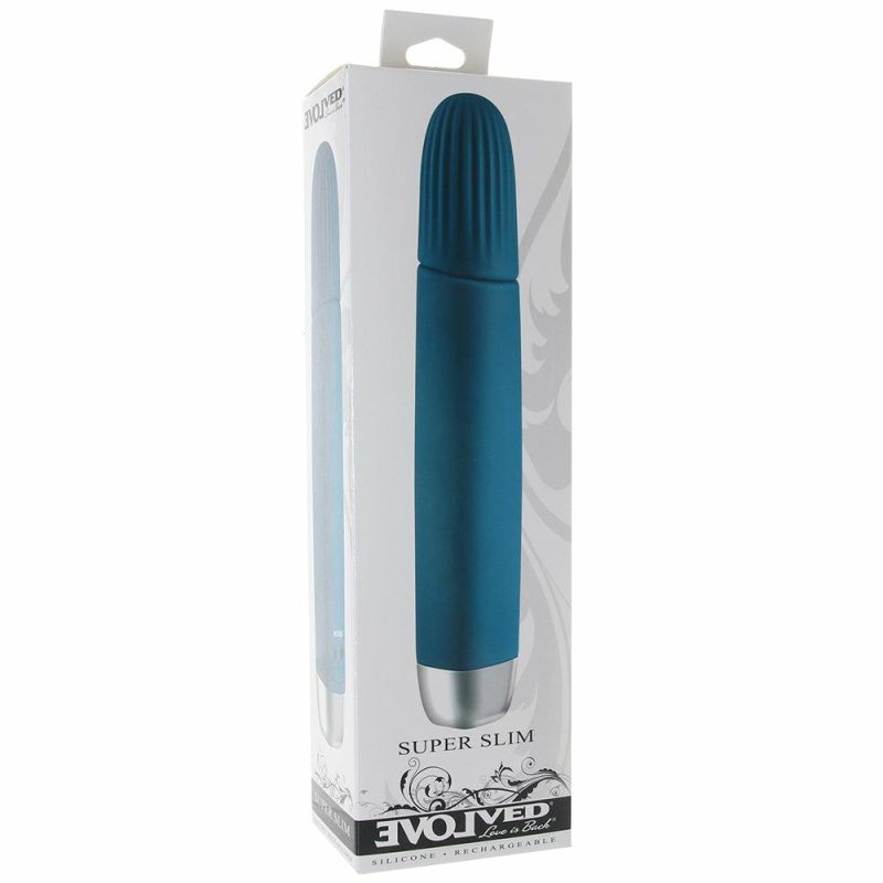 Vibrators | Super Slim Silicone Ribbed Vibe Vibrators Evolved Novelties