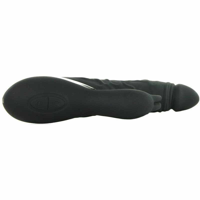 Vibrators | Surenda Silicone Rabbit Lover Vibe In Black Vibrators Black