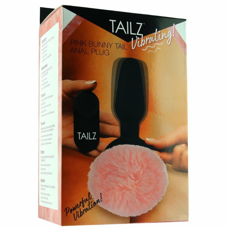 Vibrators | Tailz Vibrating Pink Bunny Tail Anal Plug Anal Sex Toys Anal Sex Toys