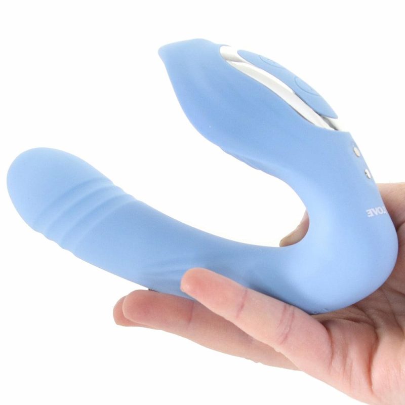 Vibrators | Tap & Thrust Dual Vibe Vibrators Blue