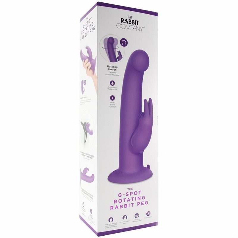 Vibrators | The G-Spot Rotating Rabbit Peg In Purple Vibrators Purple