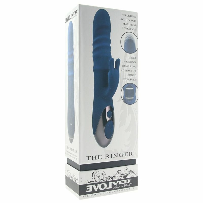 Vibrators | The Ringer Thrusting Rabbit Vibe Vibrators Blue