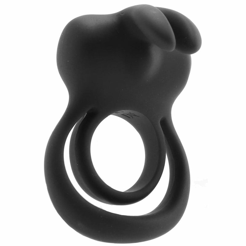 Vibrators | Thunder Bunny Rechargeable Dual C-Ring In Black Vibrators VeDO