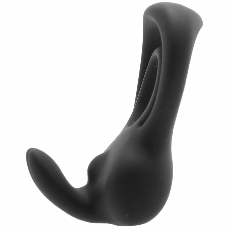 Vibrators | Thunder Bunny Rechargeable Dual C-Ring In Black Vibrators VeDO