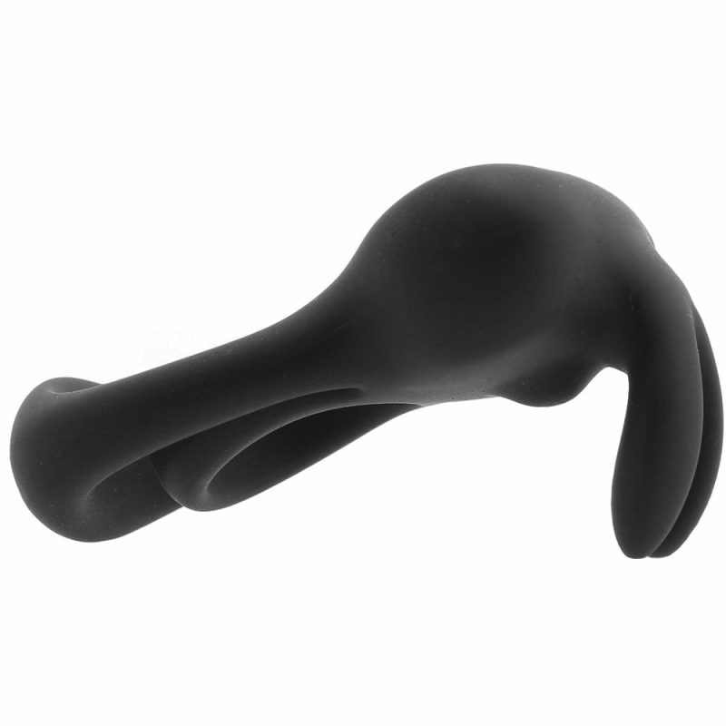 Vibrators | Thunder Bunny Rechargeable Dual C-Ring In Black Vibrators VeDO