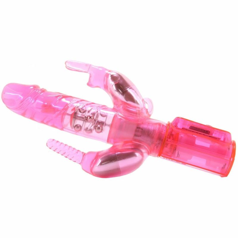 Vibrators | Total Ecstasy Triple Stimulator Vibe Vibrators Pink