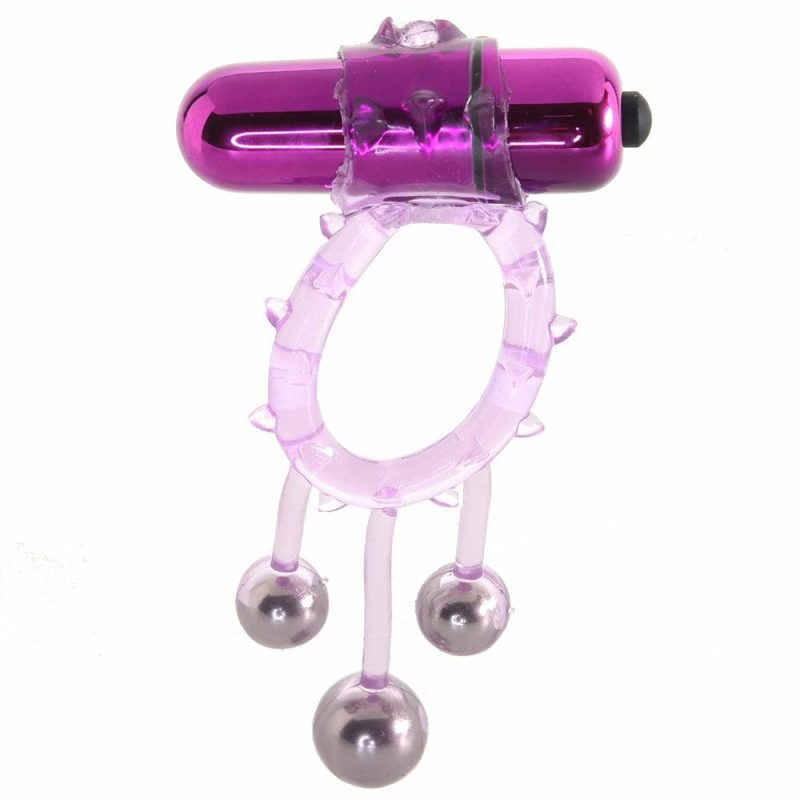 Vibrators | Triple Ball Bangin’ Vibrating Ring In Purple Vibrators Evolved Novelties