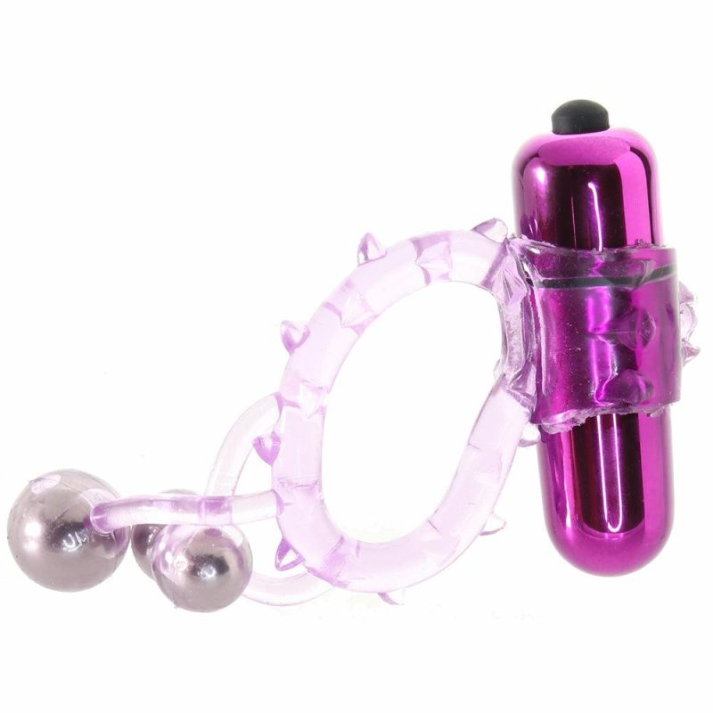 Vibrators | Triple Ball Bangin’ Vibrating Ring In Purple Vibrators Evolved Novelties